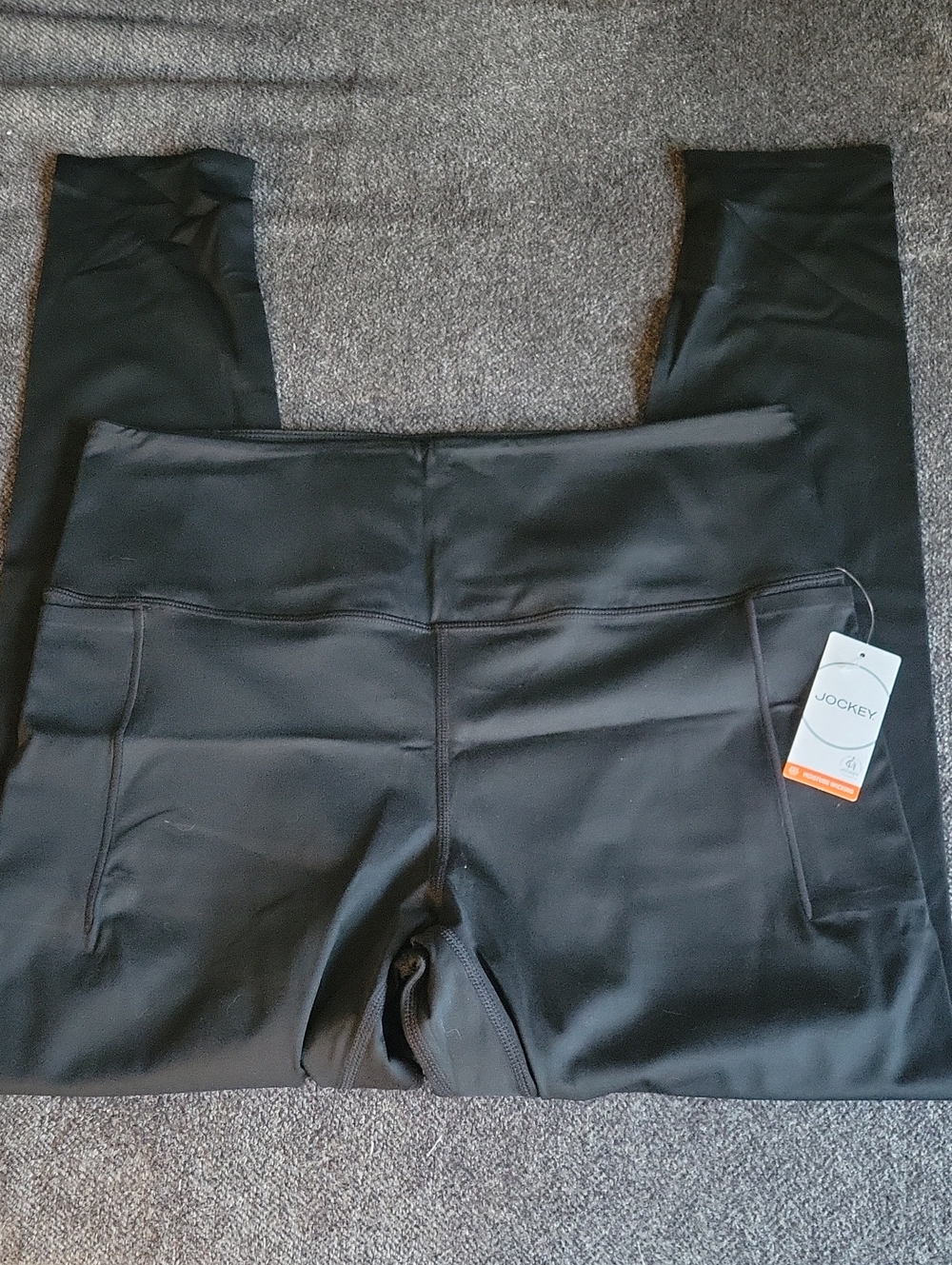 Jockey Black High-Waist Pocket Leggings